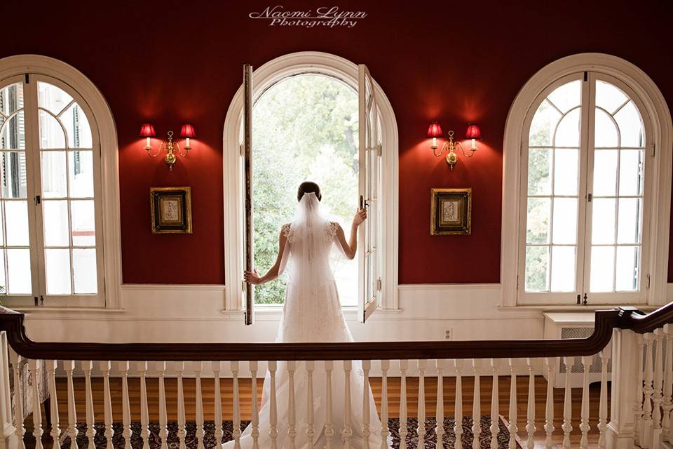 Bride on Grand Staircase