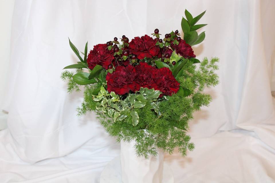 Dark red flowers