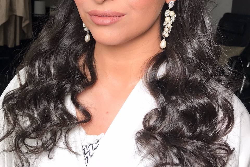 Sultry bridal look