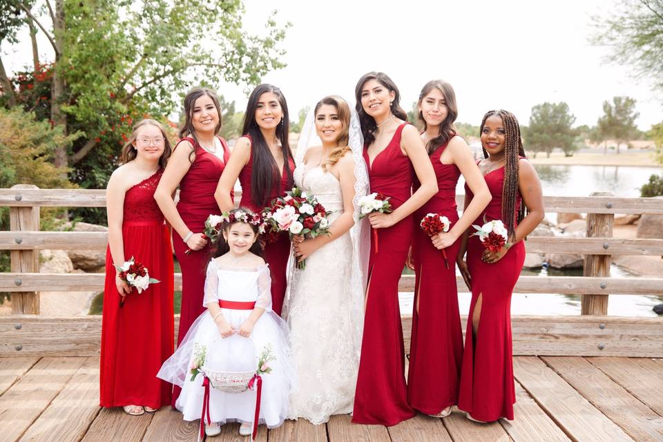 Bride + Bridal party