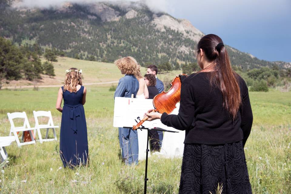 Ceremony at RMNP