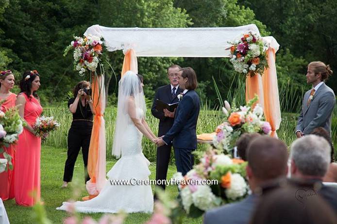 Beautiful Back Yard Wedding