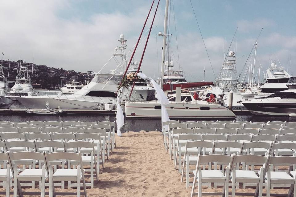 Beach wedding venue