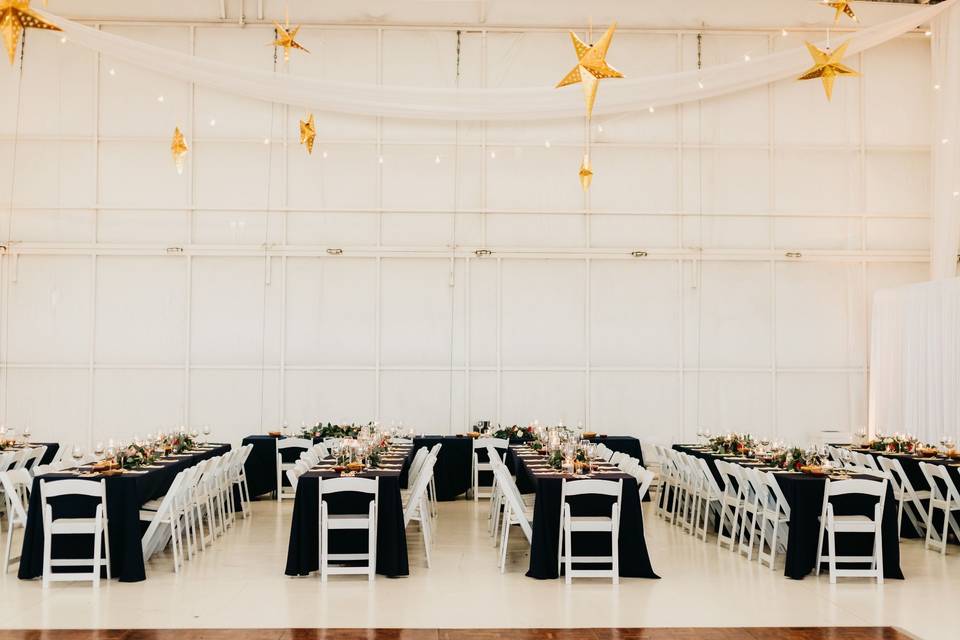 Air Hangar Wedding Reception