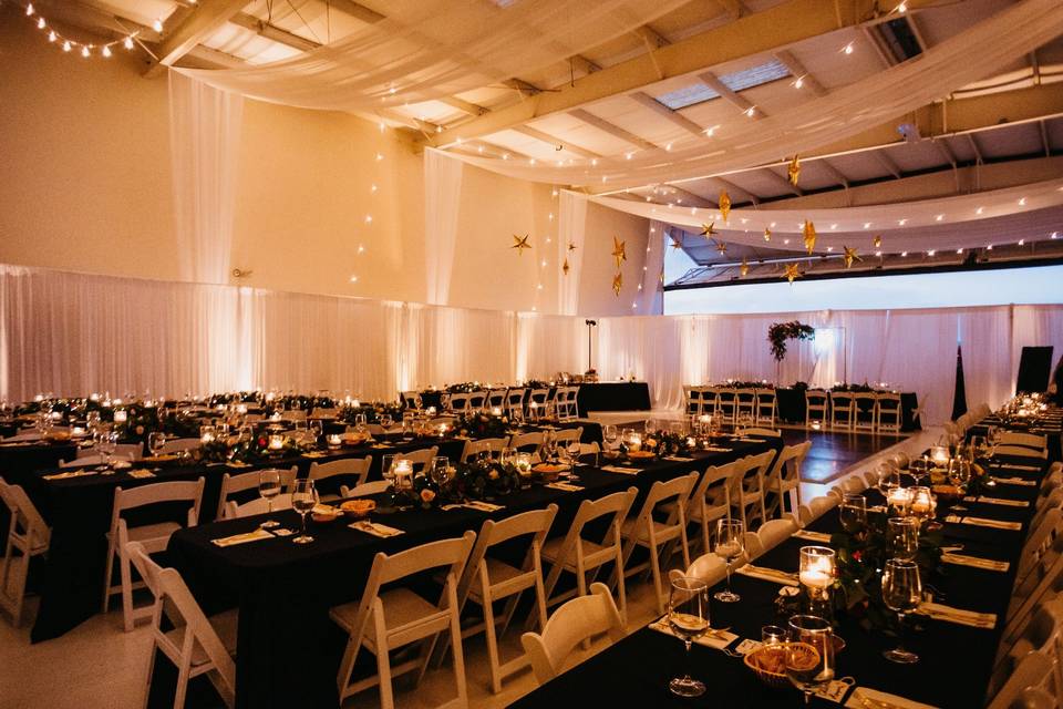 Air Hangar Wedding Reception