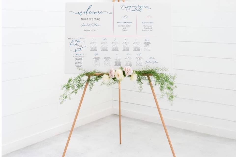3 in 1 Wedding Sign