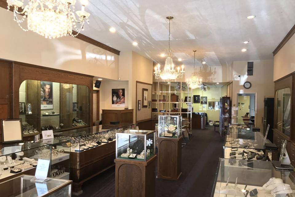 Jewelry store displays