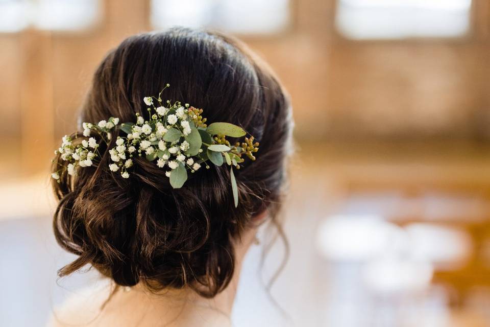 Updo hair