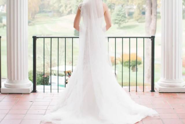 Bride on Veranda