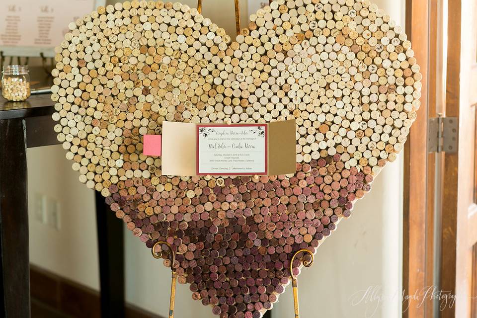 The heart decor