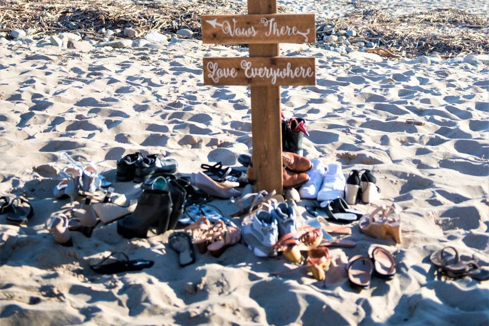 Beach Wedding Sign