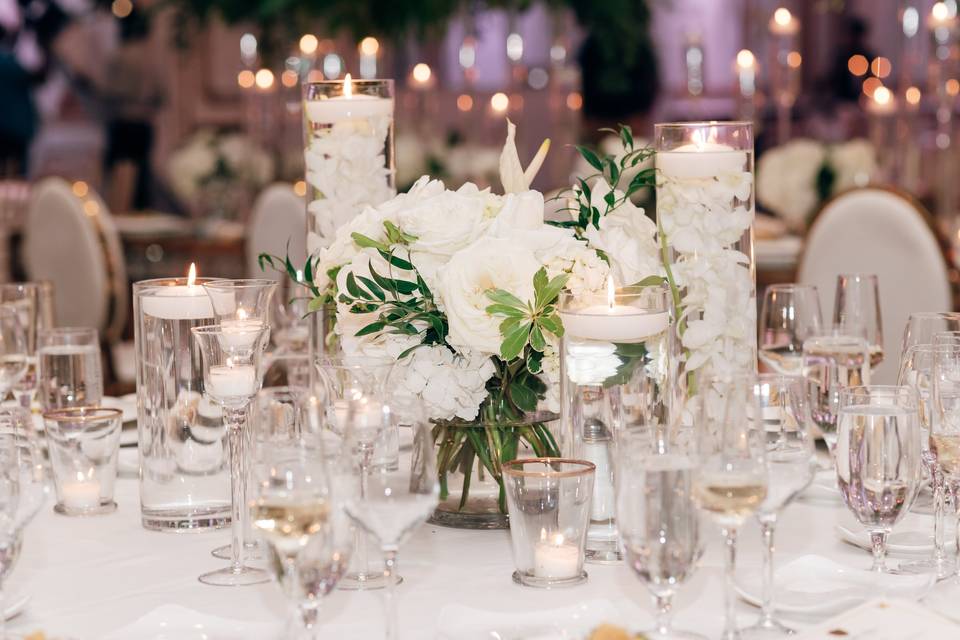 White wedding decor