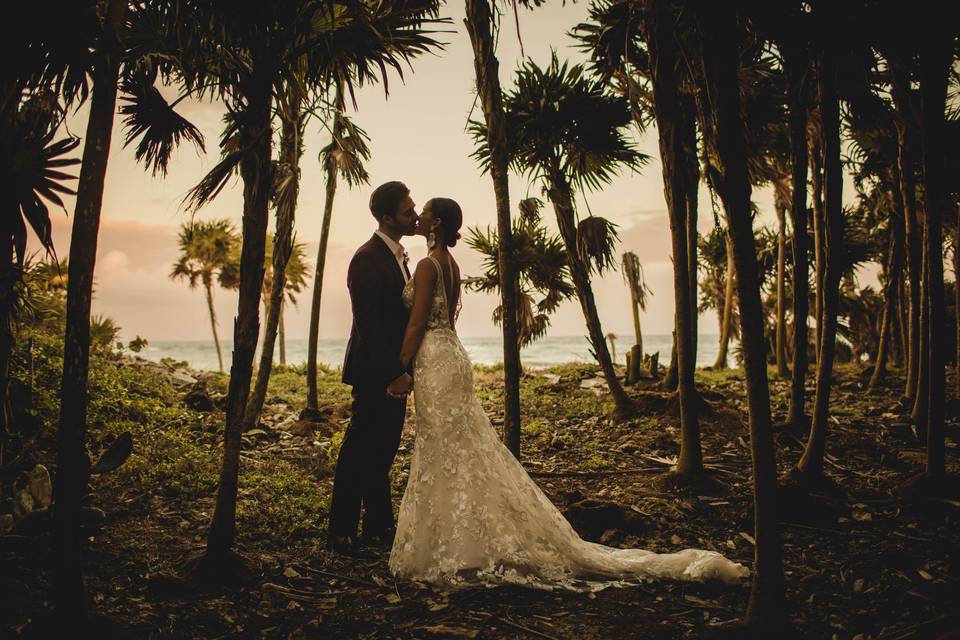 Jungle ocean front ceremony