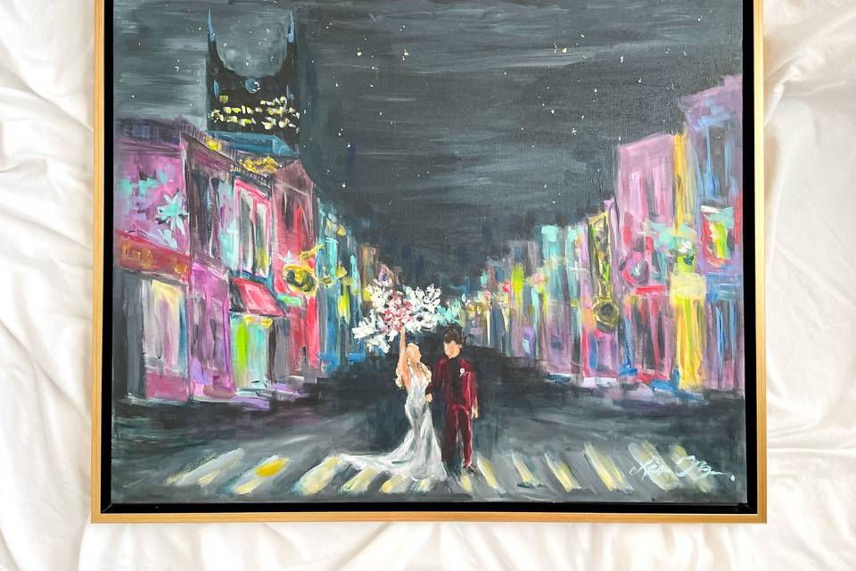 Broadway inspired painting