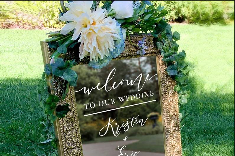 Customize Wedding Welcome Sign