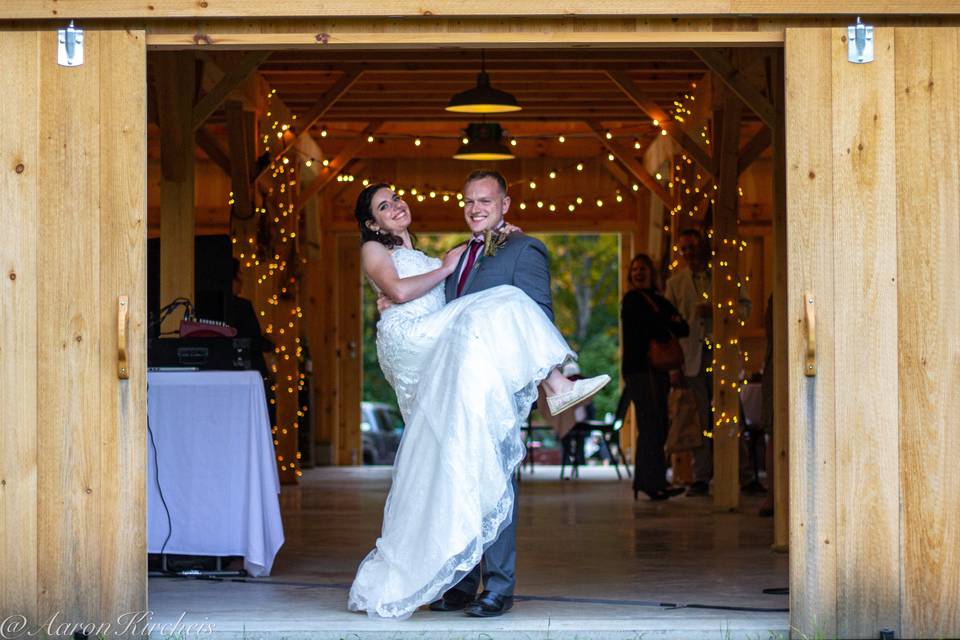 Front doors of the barn