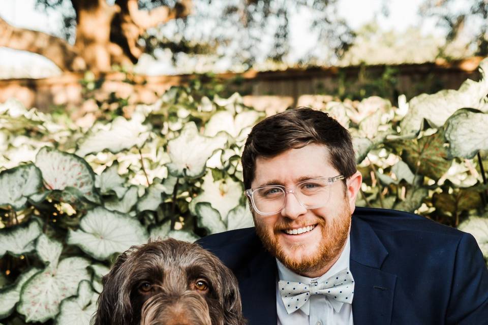 Groom and Best Dog