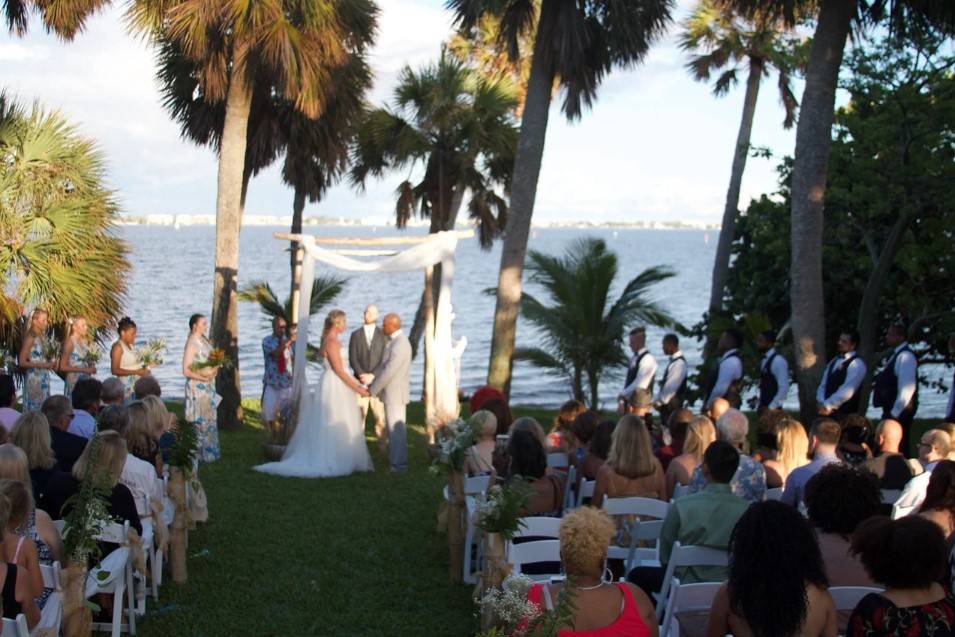 Waterfront wedding