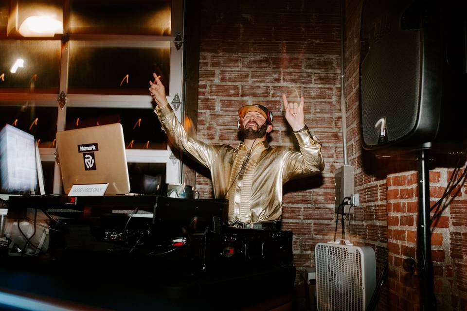 DJ dancing