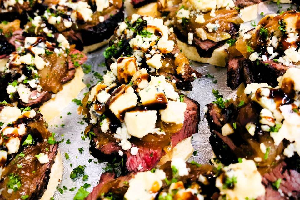 Beef Tenderloin Crostini