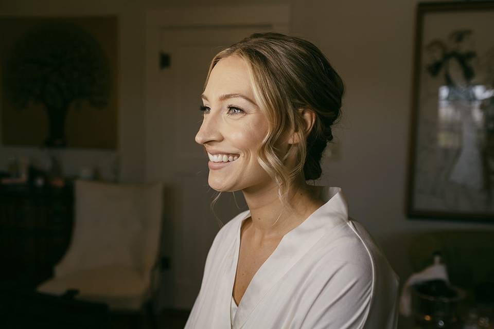 Bridal makeup shot
