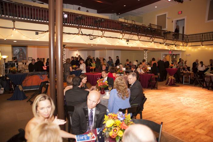 Reception area with guests