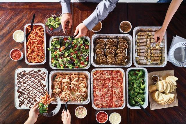 Buffet table