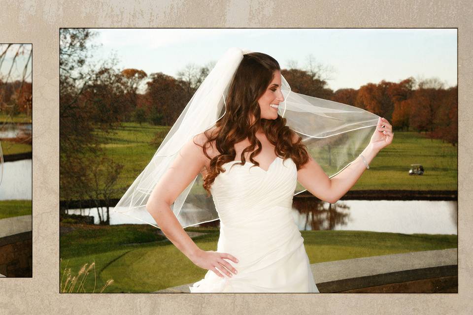 Bride Portrait Album Spread