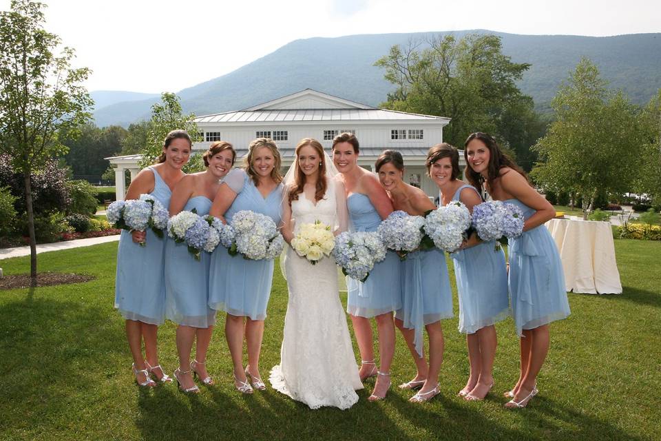 Blush blue dress