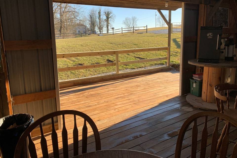 Saloon front porch view