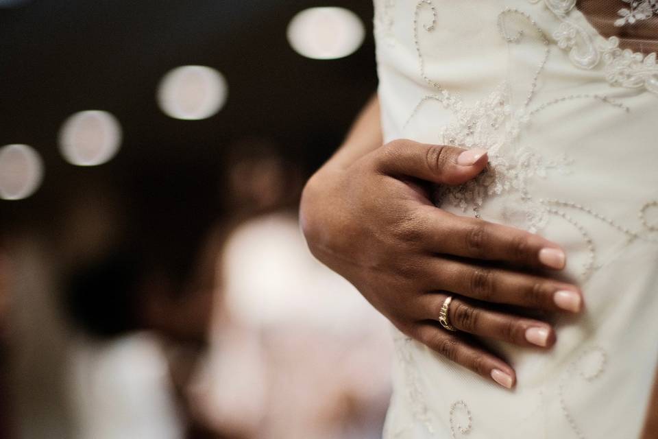 Wedding ring close-up