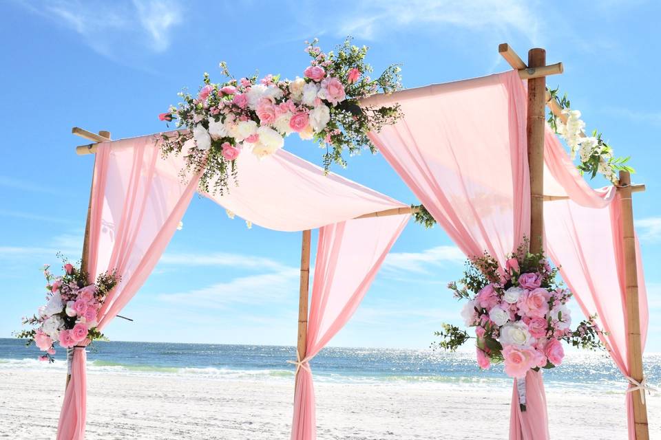 Pink Wedding at Hilton Garden