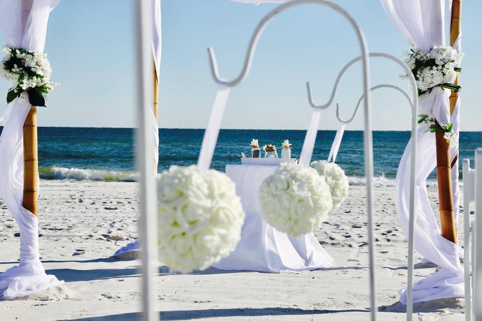 Floral aisle markers