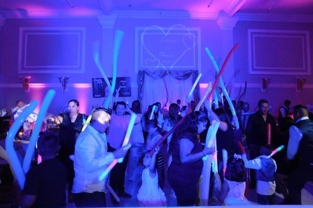 Party favors bring the energy up on the dance floor
