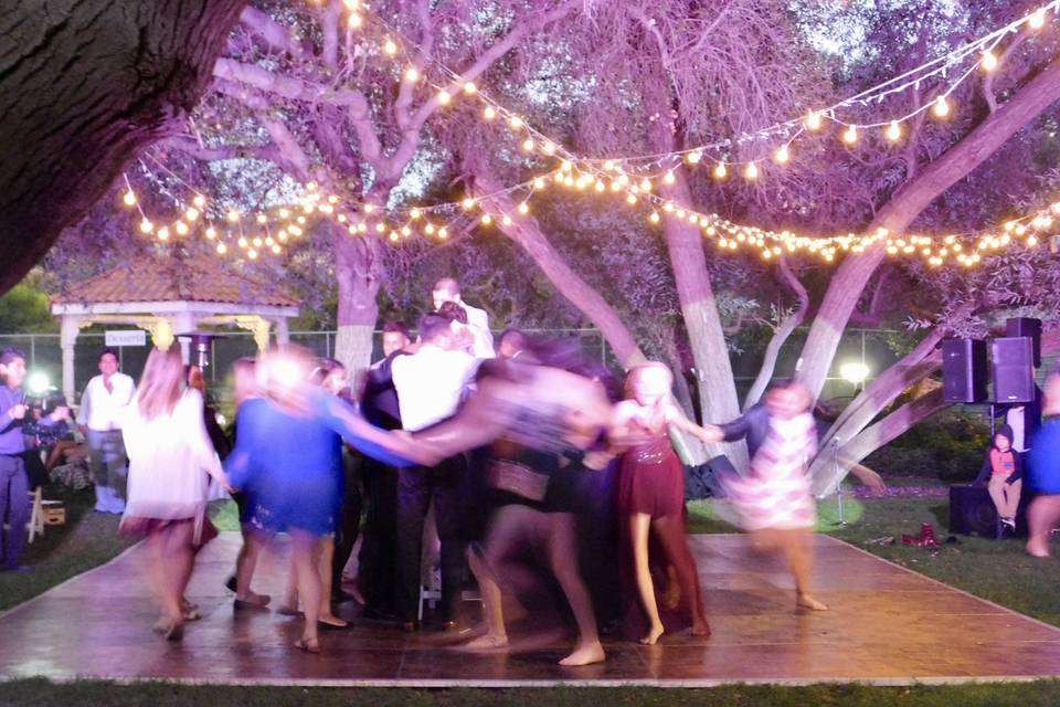 Ladies playing the traditional dance