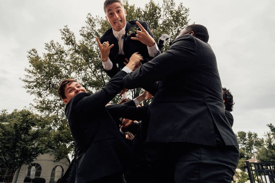 Don't Drop the groom