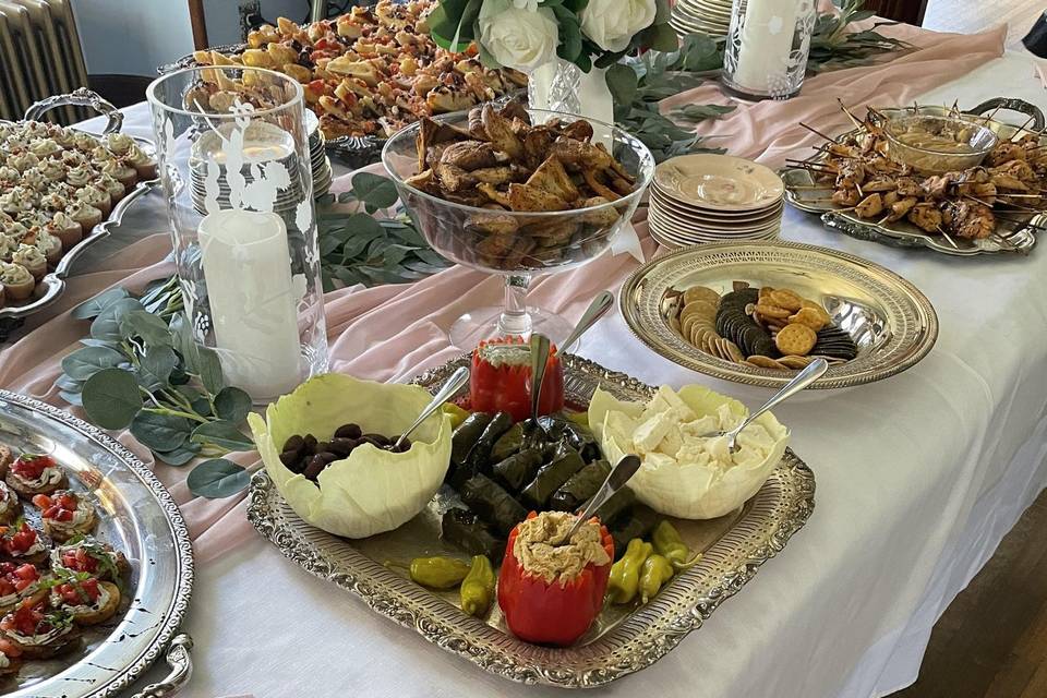 Air Bnb Appetizer table