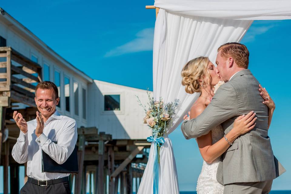 Wedding kiss