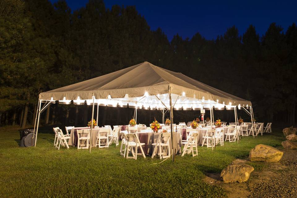 Outdoor area (tent rental need