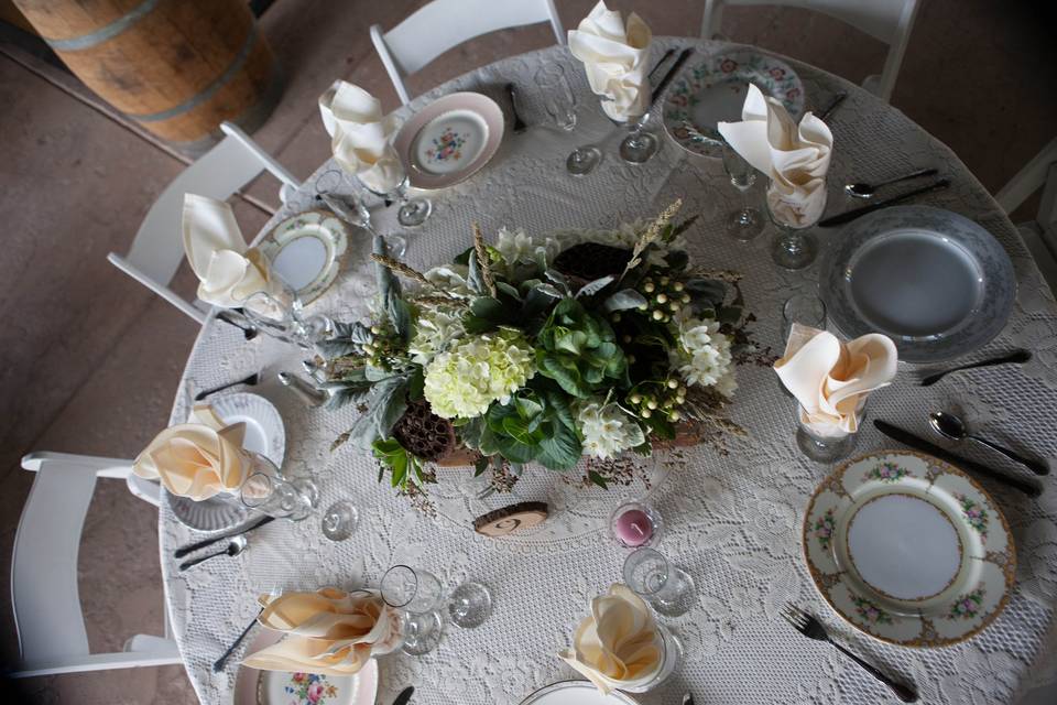 Vintage Mis-Match China, Vintage Wedding Rentals