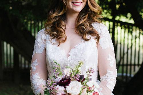 Bride holding her bouquet