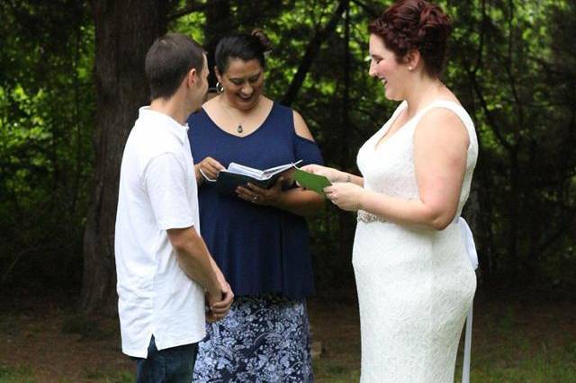 Exchanging vows