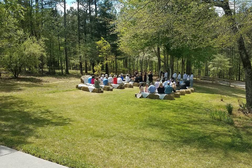 Beautiful outdoor wedding!