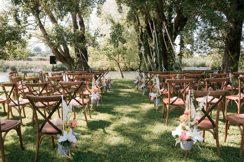 Wedding by the river