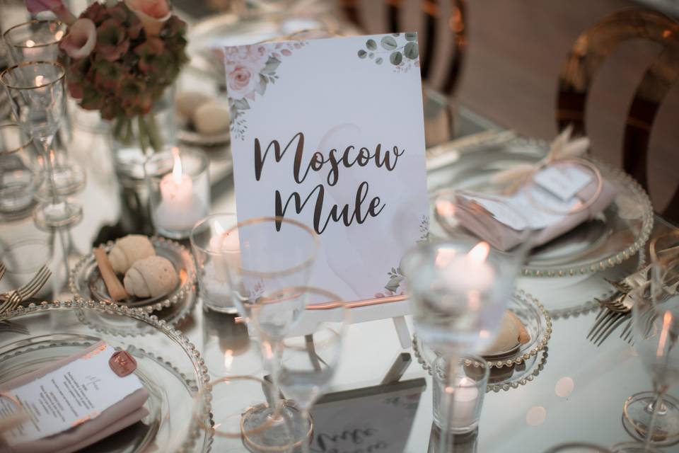 Rose gold Luxury wedding