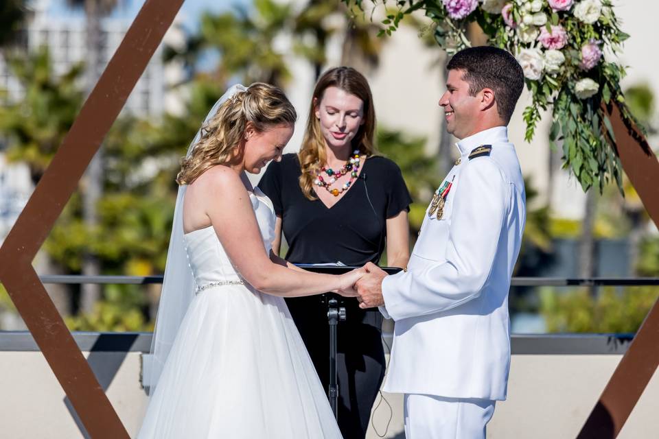 Beautiful wedding on The Bay