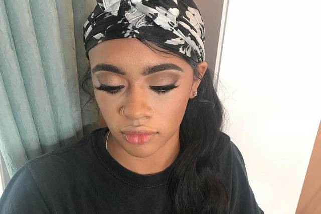 Brown wedding bridesmaid