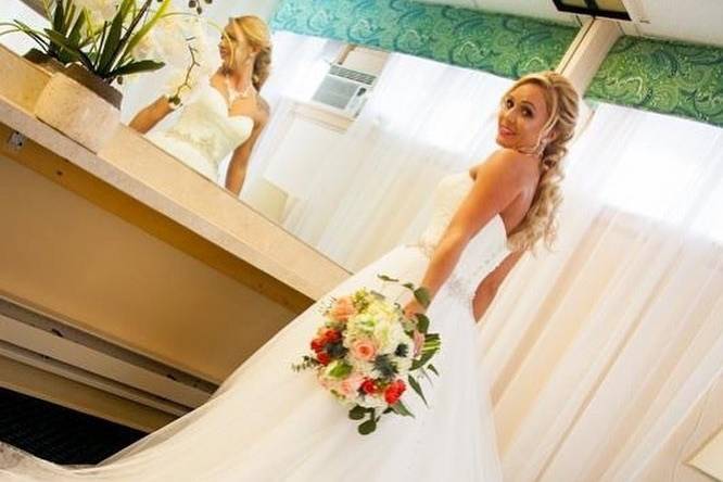 Bride's first look