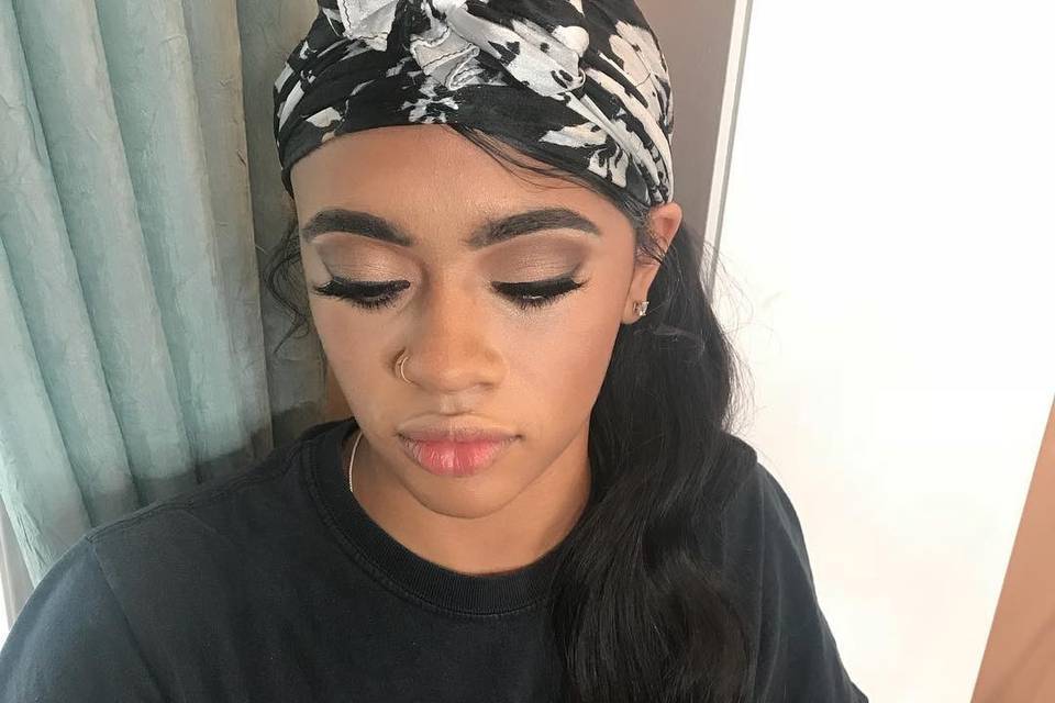 Brown wedding bridesmaid