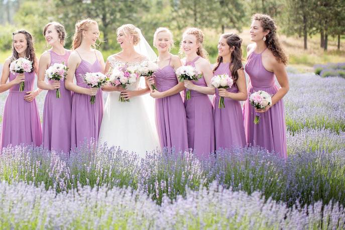 Bridesmaids love Lavender